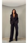 Asve Mall Premium Kalite Kadın Palazzo Pantolon Ceket Takım