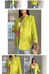 Asvemall Premium Kalite Neon Sarı Ceket